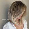 Messy Blonde Lob With Lowlights (Photo 4 of 25)