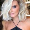 Side-Parted Blonde Balayage Pixie Hairstyles (Photo 14 of 25)