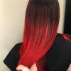 Bright Red Balayage On Short Hairstyles (Photo 5 of 25)