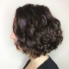 Golden-Brown Thick Curly Bob Hairstyles (Photo 2 of 25)