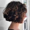 Short Curly Caramel-Brown Bob Hairstyles (Photo 1 of 25)