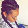 Angled Cornrows Hairstyles With Braided Parts (Photo 15 of 25)