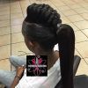 Braided Mohawk Pony Hairstyles With Tight Cornrows (Photo 16 of 25)