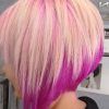 Extreme Angled Bob Haircuts With Pink Peek-A-Boos (Photo 7 of 25)