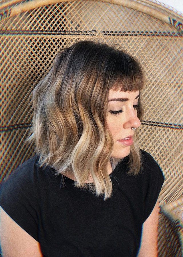 18 Best Collection of Cropped Bangs on Medium Hair
