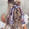 Loosely Tied Braided Hairstyles With A Ribbon (Photo 1 of 25)