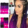 Multicolored Extension Braid Hairstyles (Photo 6 of 25)