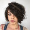 Lip-Length Tousled Brunette Bob Hairstyles (Photo 1 of 25)