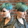 Funky Blue Pixie Hairstyles With Layered Bangs (Photo 19 of 25)