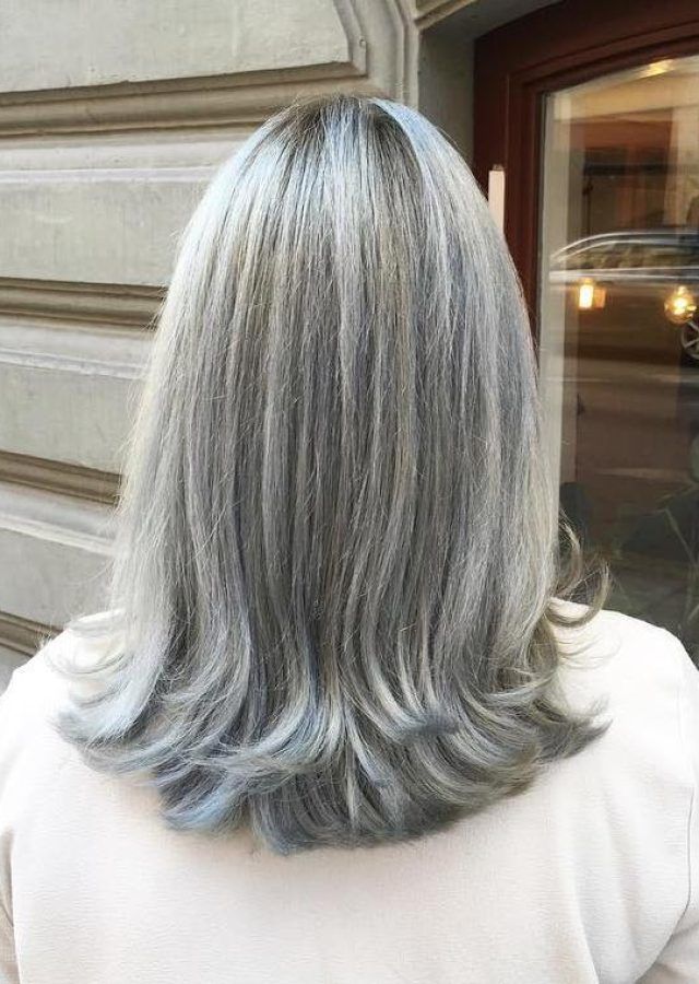 2024 Latest Long Hairstyles for Grey Hair