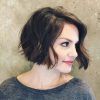 Loosely Waved Messy Brunette Bob Hairstyles (Photo 12 of 25)