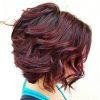 Angled Brunette Bob Hairstyles With Messy Curls (Photo 15 of 25)