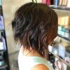 Angled Brunette Bob Hairstyles With Messy Curls (Photo 1 of 25)