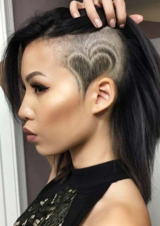 25 Inspirations Long Haircuts with Shaved Side