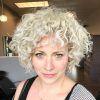 White-Blonde Curly Layered Bob Hairstyles (Photo 14 of 25)