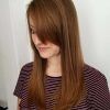 Straight Mid-Length Chestnut Hairstyles With Long Bangs (Photo 8 of 25)