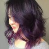 Brunette To Mauve Ombre Hairstyles For Long Wavy Bob (Photo 3 of 25)