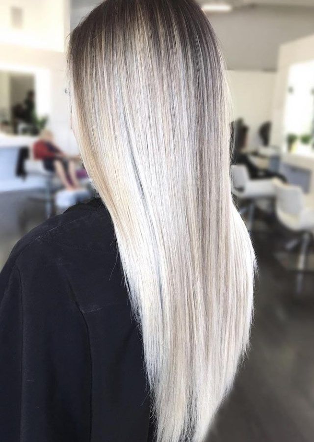 2024 Popular Grayscale Ombre Blonde Hairstyles