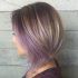 Choppy Brown and Lavender Bob Hairstyles