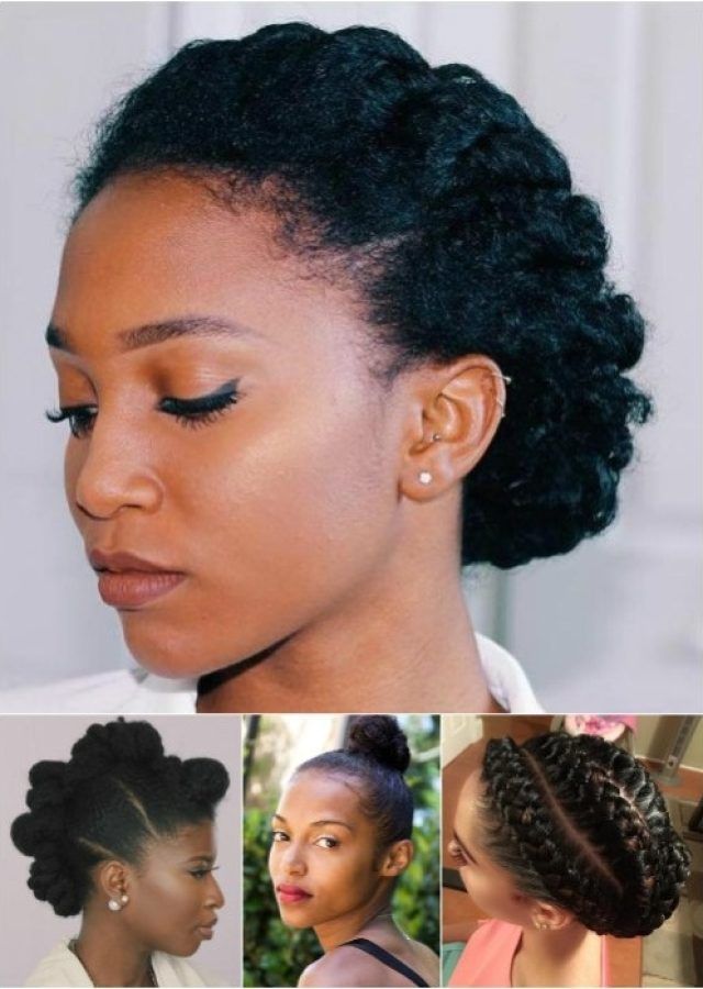 15 Collection of Natural Hair Updos for Medium Hair