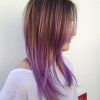 Brunette To Mauve Ombre Hairstyles For Long Wavy Bob (Photo 23 of 25)