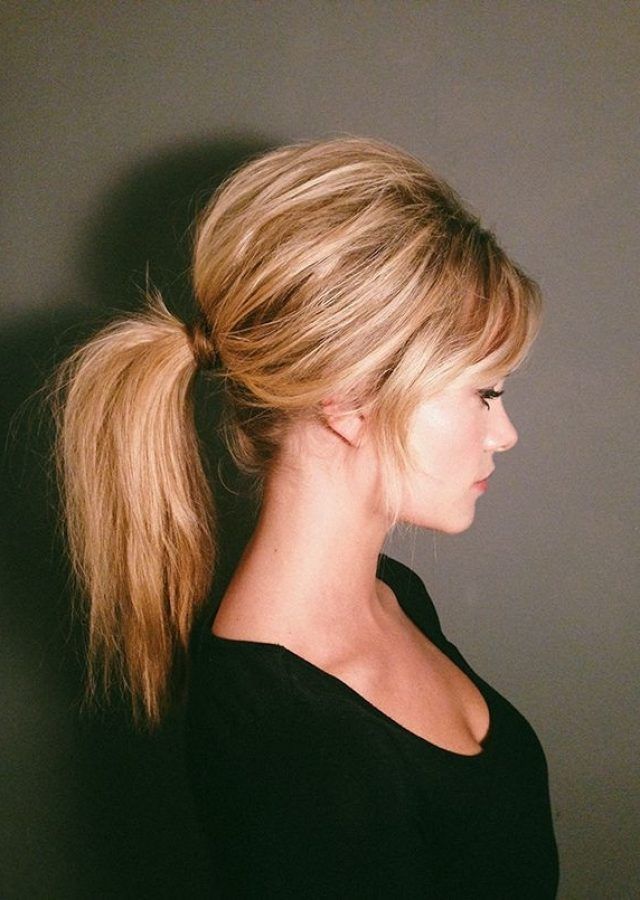 2024 Best of Mature Poofy Ponytail Hairstyles
