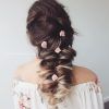 Double Braid Bridal Hairstyles With Fresh Flowers (Photo 10 of 25)