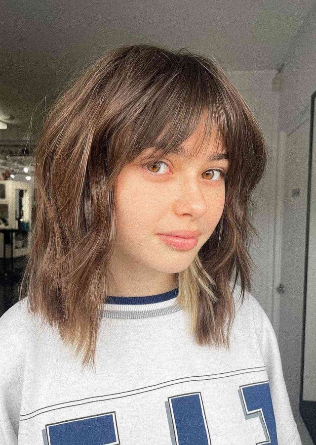 The 18 Best Collection of Wispy Shoulder Length Hair with Bangs