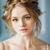 Traditional Halo Braided Hairstyles With Flowers (Photo 21 of 25)