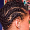 Flat Twist Updo Hairstyles On Natural Hair (Photo 12 of 15)