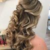 Half Up Curly Hairstyles With Highlights (Photo 13 of 25)