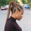 Thick Plaits And Narrow Cornrows Hairstyles (Photo 3 of 25)