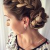 Chunky Two French Braid Hairstyles With Bun (Photo 7 of 15)