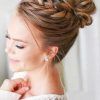 Braided High Bun Hairstyles With Layered Side Bang (Photo 11 of 25)