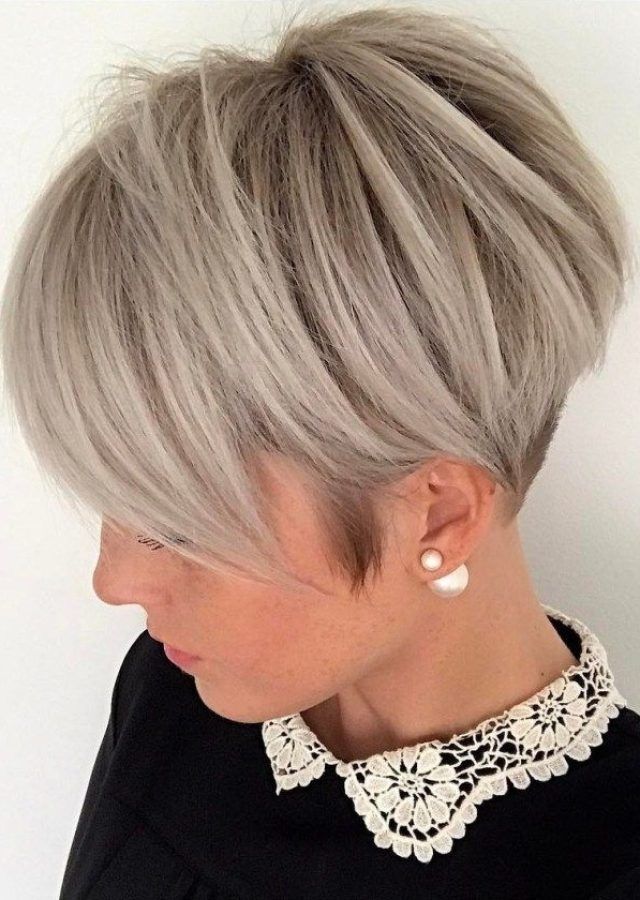 25 Ideas of Ash Blonde Pixie Hairstyles with Nape Undercut