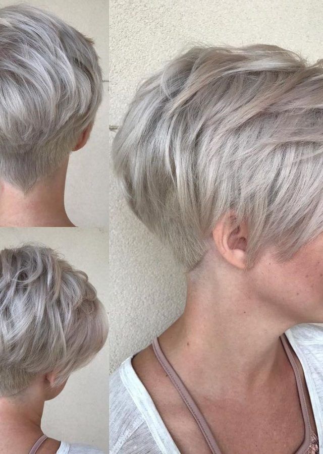 15 Inspirations Stacked Pixie Haircuts with V-cut Nape