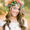 Flower Tiara With Short Wavy Hair For Brides (Photo 8 of 25)