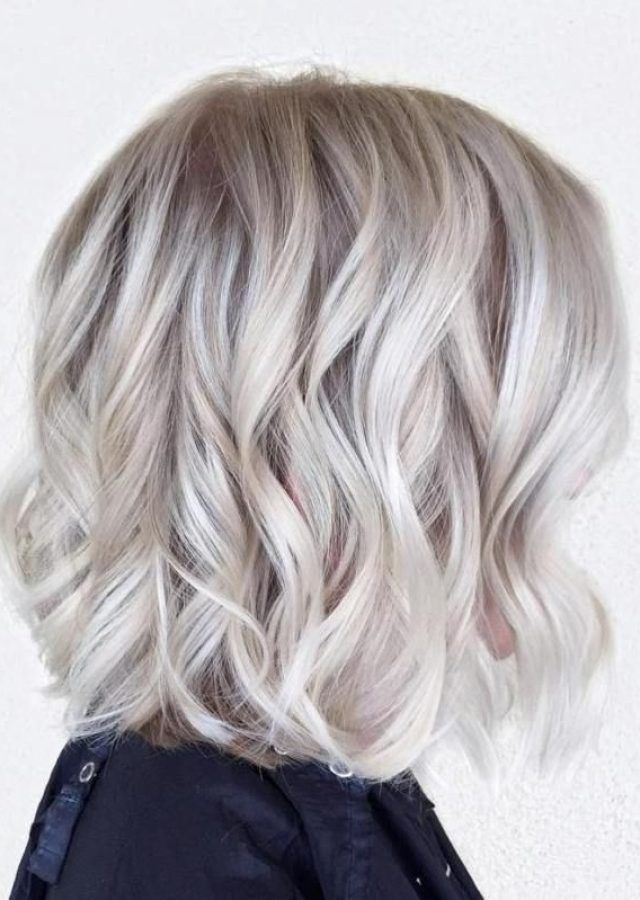 25 Collection of Pearl Blonde Bouncy Waves Hairstyles