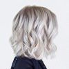 White-Blonde Curly Layered Bob Hairstyles (Photo 10 of 25)