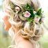25 Best Bohemian Curls Bridal Hairstyles with Floral Clip