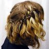 Braided Updo Hairstyle With Curls For Short Hair (Photo 8 of 15)