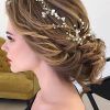 Pulled Back Half Updo Bridal Hairstyles With Comb (Photo 10 of 25)
