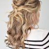 Half Up Blonde Ombre Curls Bridal Hairstyles (Photo 10 of 25)