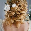 Embellished Caramel Blonde Chignon Bridal Hairstyles (Photo 16 of 25)