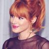 Ginger Highlights Ponytail Hairstyles With Side Bangs (Photo 2 of 25)