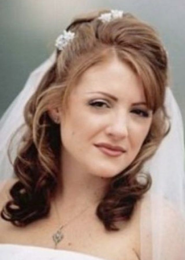 2024 Popular Wedding Hairstyles for Medium Length Hair with Bangs