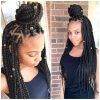 Bold Triangle Parted Box Braids (Photo 4 of 15)
