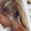 Long Blond Ponytail Hairstyles With Bump And Sparkling Clip (Photo 16 of 25)