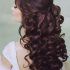 15 Best Collection of Hair Half Up Half Down Wedding Hairstyles Long Curly