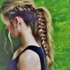 Updo Pony Hairstyles With Side Braids (Photo 21 of 25)